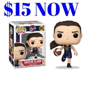 Caitlin Clark Funko POP Indiana Fever Rookie RC WNBA Basketball Toy Figure